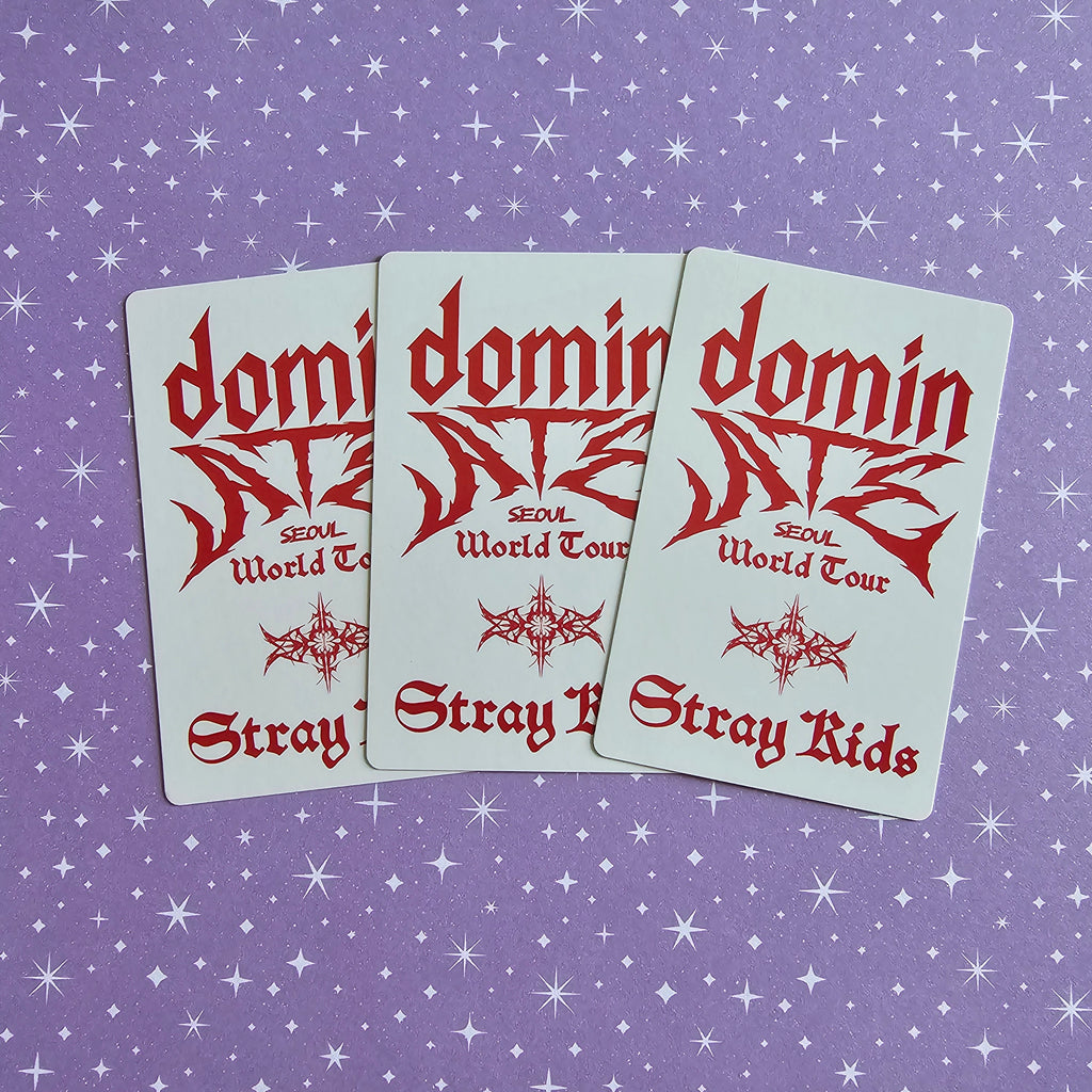 ✨ Photocard Stray Kids – dominATE Seoul World Tour Blu-ray POB (Officielle) ✨