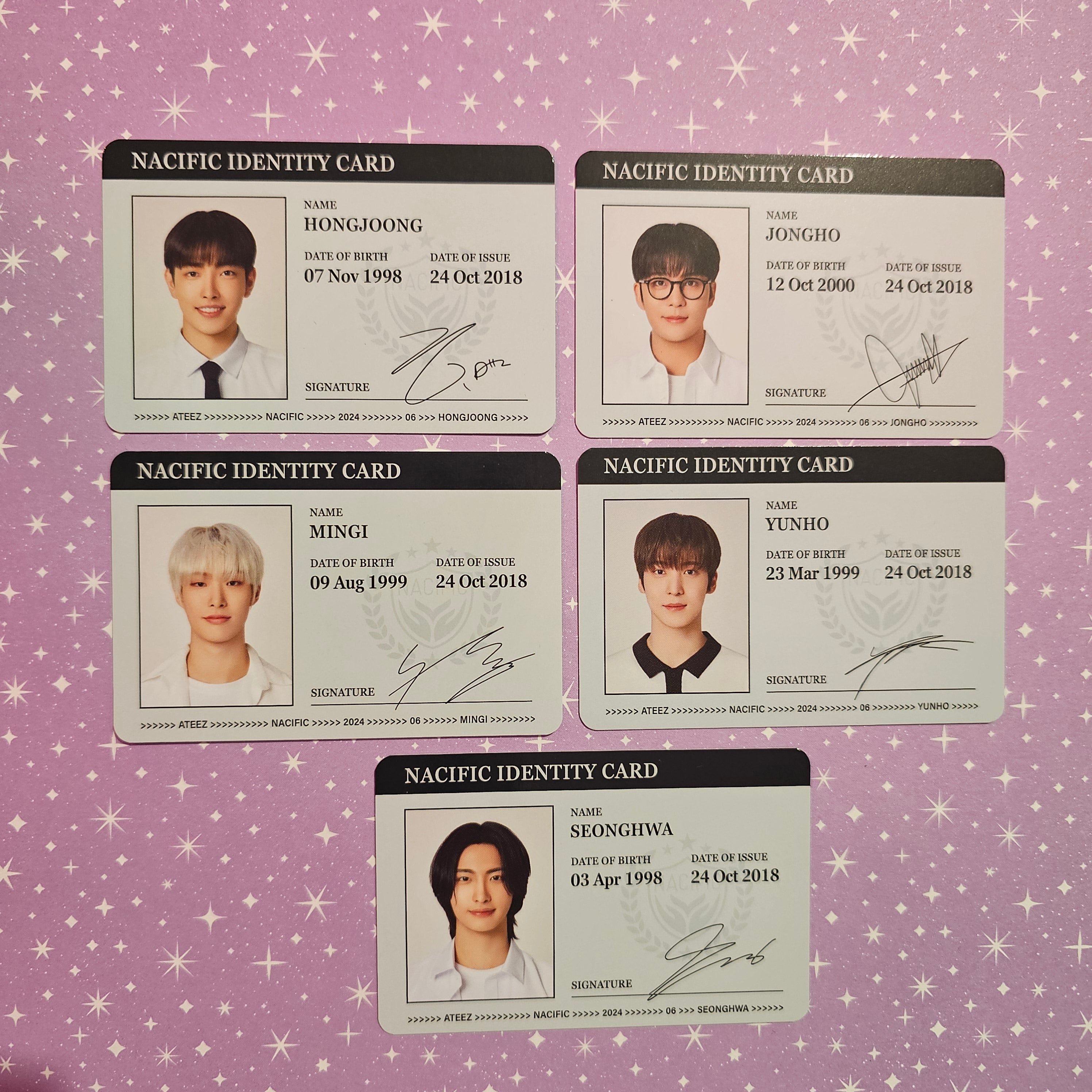 ✨ Photocard ATEEZ – Nacific (Officielle) ✨