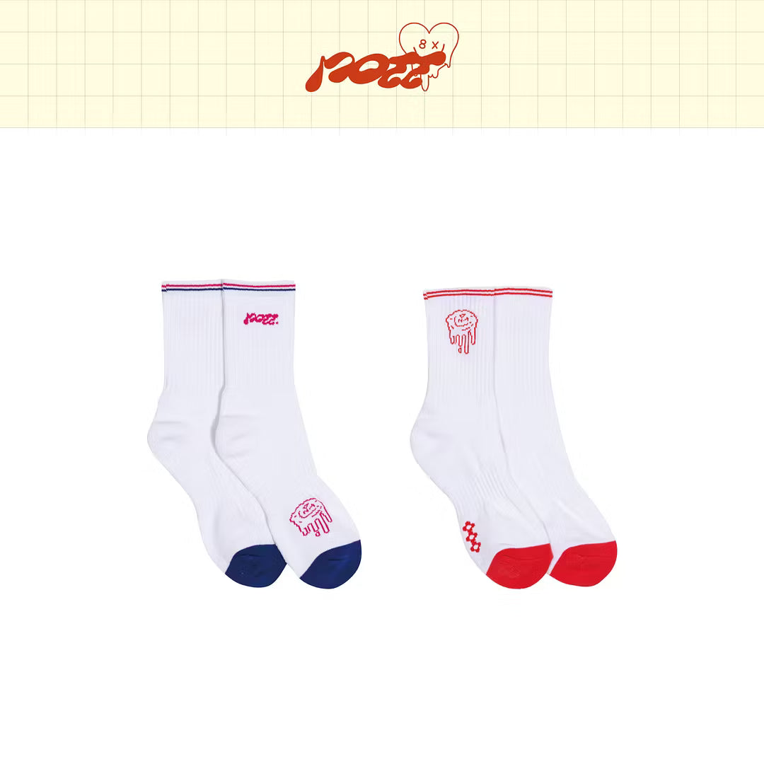 🧦 ATEEZ × POTT – Socks Set (2 Paires) | Chaussettes officielles 💛